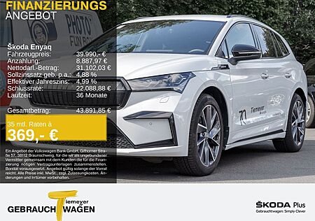 Skoda Enyaq iV 80x Sportline AHK WÄRMEPUMPE NAVI