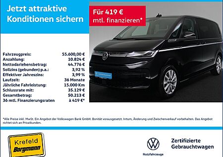 VW T7 Multivan Volkswagen 2.0 TDI Style 3,99 AHK MATRIX-LED