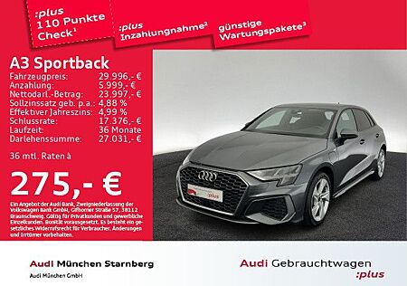 Audi A3 Sportback 40 TFSI e S tronic 2x S line AHK/Na