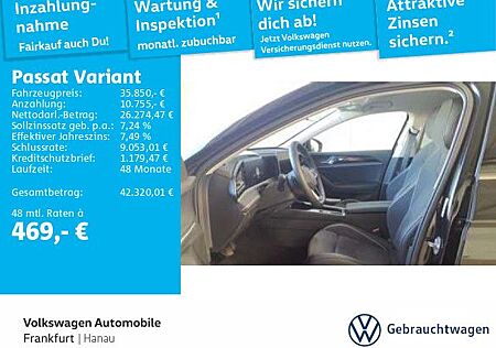 VW Passat Variant Volkswagen 2.0 TDI DSG Elegance Navi AHK IQ.