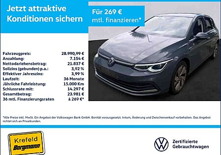 VW Golf Volkswagen VIII 2.0 TSI Style AHK PANO LED STANDHZ ACC