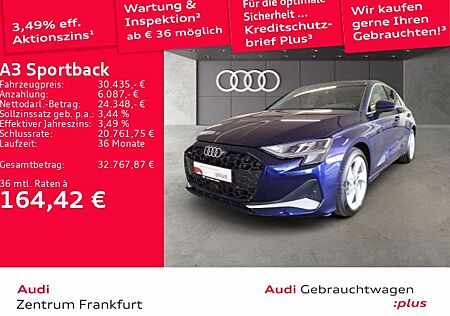 Audi A3 Sportback 30 TFSI advanced S tronic Navi Temp