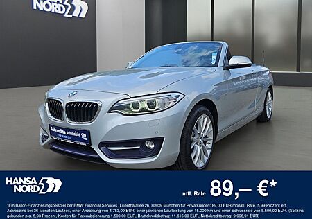 BMW 218i Cabrio SPORTLINE BI-XENON SPORTSITZ PDC 17"