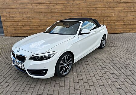 BMW 220i Cabrio Sport Line, Aut, Navi, Leder, PDC