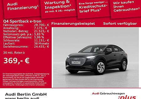 Audi Q4 e-tron Q4 Sportback 35 e-tron PDC SITZHZG VIRTUAL NAVI