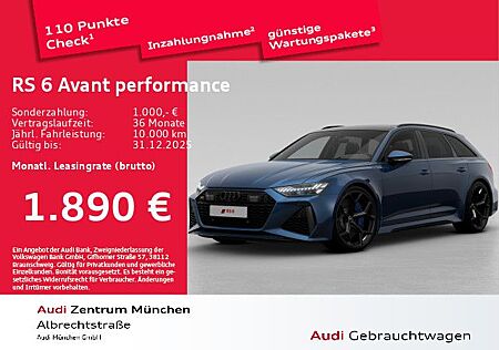 Audi RS6 Avant performance tiptr. Keramik/Dynamik+/Sp