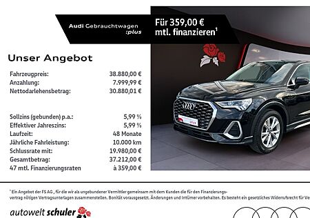 Audi Q3 Sportback 35 2.0 TDI S-tronic S-line Navi Pan