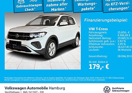 VW T-Cross Volkswagen 1.0 TSI Life DSG Navi CarPlay ACC Stzhzg