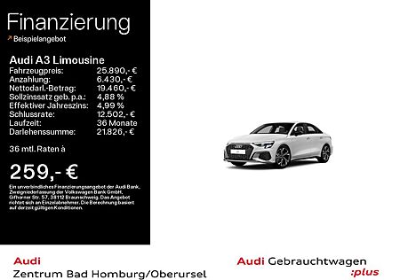 Audi A3 Limousine 35 TFSI S line*Navi*LED*Alu*PDC*Vir