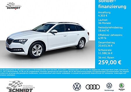 Skoda Superb Combi 2.0 TDI Ambition DSG NAVI LED DAB