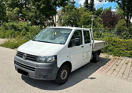 VW T5 Transporter Volkswagen T5 Pritsche Doka Doppelkabine TÜV Klima AHK
