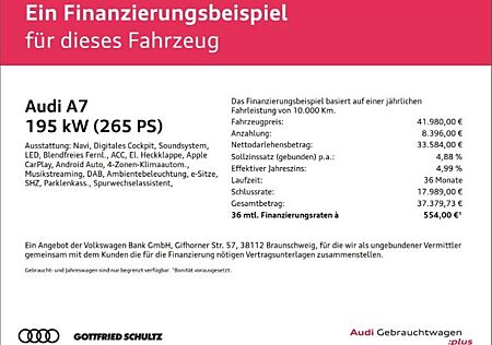 Audi A7 Sportback 45 basis TFSI quattro Navi Digitale