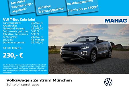 VW T-Roc Volkswagen Cabriolet 1.5 TSI GOAL LED+Navi Sportfwk P
