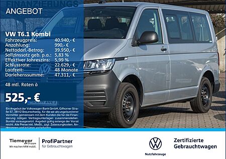 VW T6 Kombi Volkswagen T6.1 Kombi DSG 9-SITZE ALLWETTER KLIMA