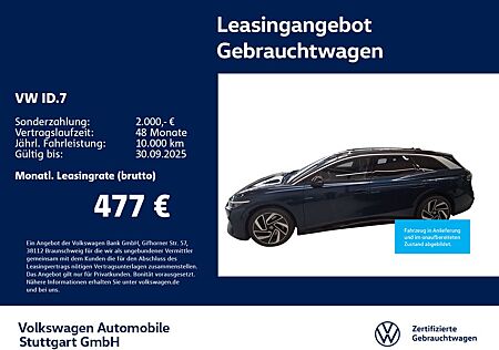 VW ID.7 Volkswagen Tourer Pro Navi AHK Kamera P-Dach