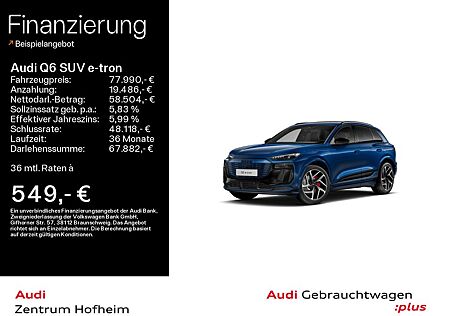 Audi Q6 e-tron Q6 SUV e-tron 55 qu S line edition one blue*EUPE