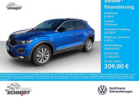 VW T-Roc Volkswagen 1.5 TSI Style BLIS LED ACC RFK NAVI