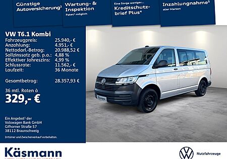 VW T6 Kombi Volkswagen T6.1 Kombi 2.0TDI 9-SITZER KLIMA