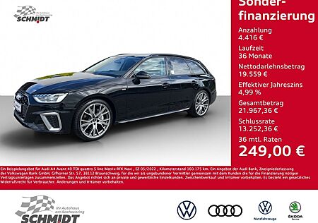 Audi A4 Avant 40 TDI quattro S line Matrix RFK Navi