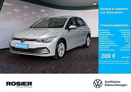 VW Golf Volkswagen VIII Life 1,0 l TSI ACC LED NAVI SPURH. SHZ