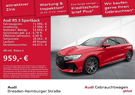 Audi RS3 RS 3 Sportback 294(400) kW(PS) S tr onic