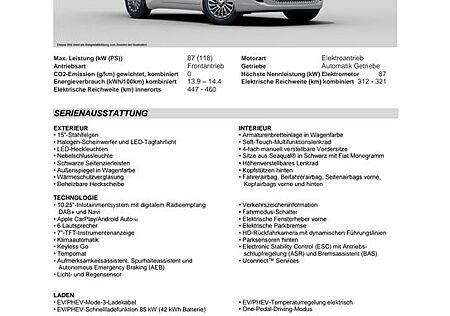 Fiat 500E ICON Limousine 42 kWh ICON