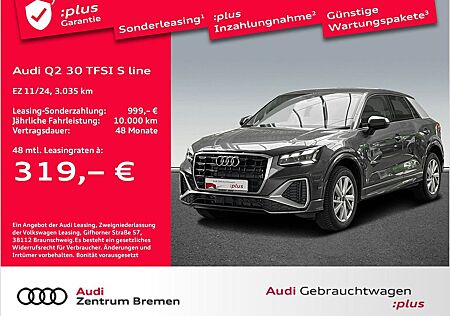 Audi Q2 30 TFSI S line UPE44 NAVI AHK PDC KAMERA GRA