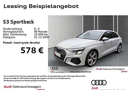 Audi S3 Sportback *MATRIX*B&O*NAV+*Opt.-Schwarz+*ACC*