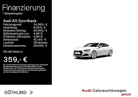 Audi A5 Sportback 40 TDI qu Advanced S tro*Matrix*Nav