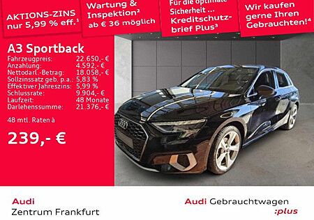Audi A3 Sportback 30 TFSI S tronic LED DAB Tempomat