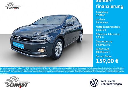 VW Polo Volkswagen VI 1.0 TSI Highline LED NAVI DAB+