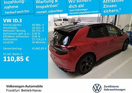 VW ID.3 Volkswagen GTX Navi Panoramadach Sprachbedienung