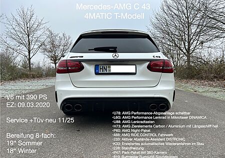 Mercedes-Benz C 43 AMG C 43 AMG_PERFABGAS_STANDH_BURM_CARBON_DISTR_360