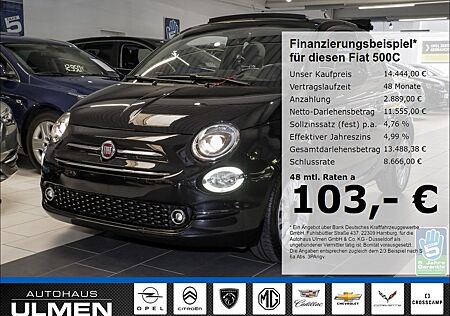 Fiat 500C 1.0GSE N3 Hybrid Lounge Stoffverdeck Alurad