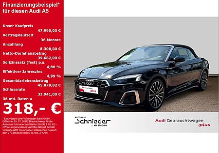 Audi A5 gebraucht kaufen Audi A5 Cabriolet 40 TFSI S LINE MATRIX LED AHK VIRTU
