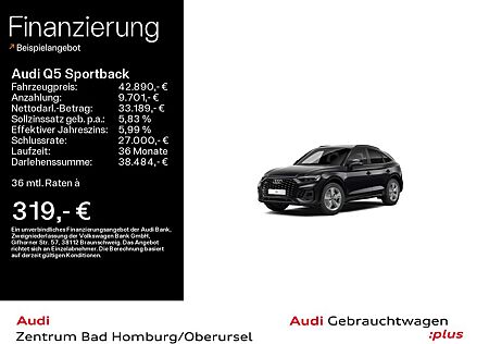 Audi Q5 Sportback 50 TDI quattro S line*Navi*LED*Alu*