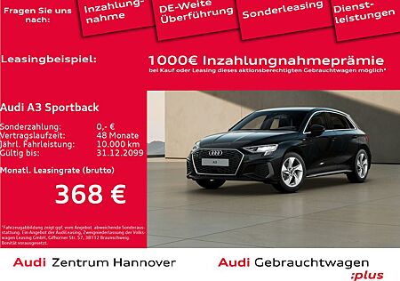Audi A3 Sportback S line 35 TFSI Navi AHK Kamera Spor
