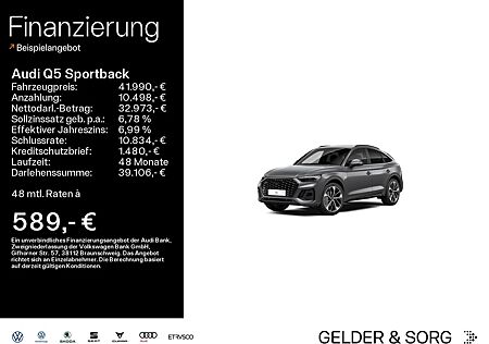 Audi Q5 Sportback 40 TDI qu. S line AHK*B&O*Virtual