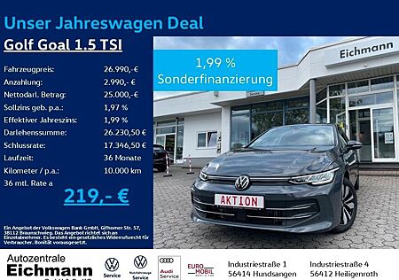 VW Golf Volkswagen VIII Goal 1.5 TSI+LED+ACC+RFK+H&K+SIDE-ASSI