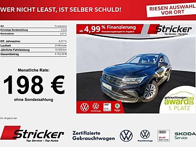 Volkswagen Tiguan Life 2.0TDI DSG 198,-ohne Anzahlung Navi