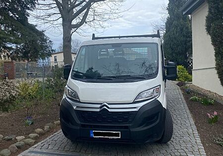 Citroën Jumper Pritsche 3,5 t Klima AHK Ladearm BLUE HDI