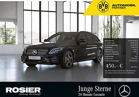 Mercedes-Benz C 300 de T AMG Line AHK LED Navi Kamera Spur-P.