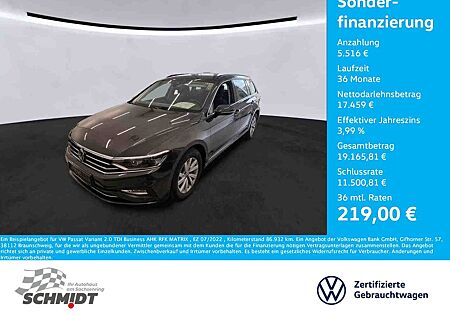 VW Passat Variant Volkswagen 2.0 TDI Business AHK RFK MATRIX