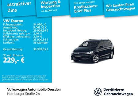 VW Touran Volkswagen R-Line 1.5 TSI DSG LED KAMERA TRAVEL
