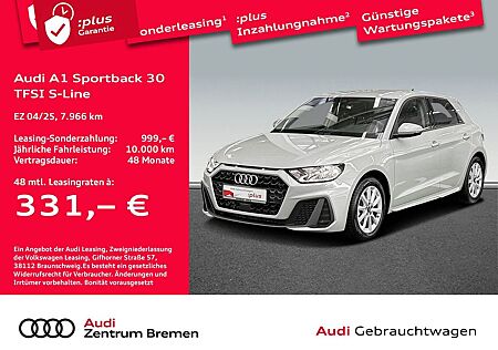 Audi A1 SPORTBACK 30 TFSI S-LINE SHZ PDC Lane Assist