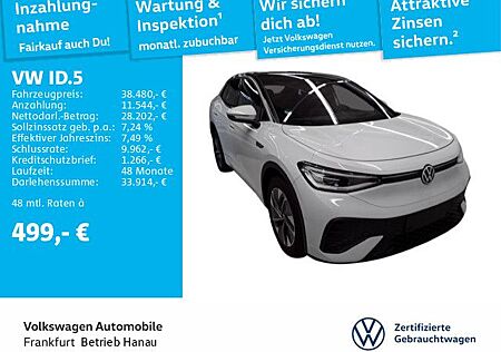 VW ID.5 Volkswagen Pro Performance Navi IQ.Light "Side Assist"
