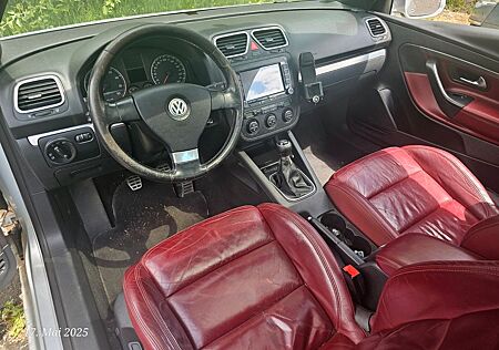 VW Eos Volkswagen 2.0 FSI Leder Silber Navi 2006 Rot
