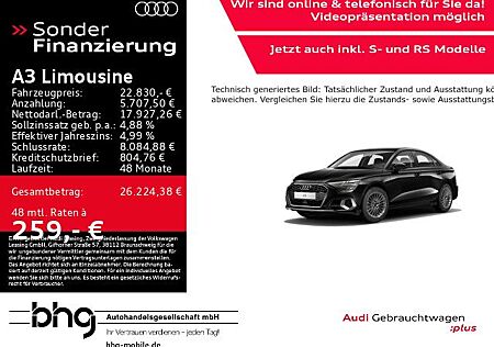 Audi A3 Limousine 30 TFSI S tronic advanced