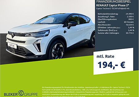 Renault Captur Phase 2 Techno E-TECH Full Hybrid