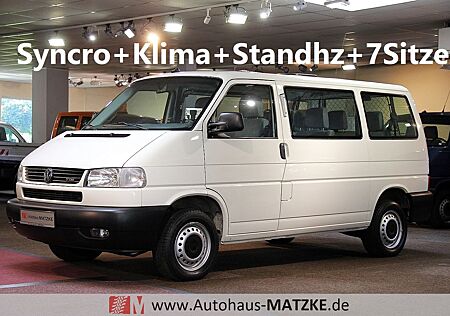 VW T4 Kombi Volkswagen T4 2.5 TDI Syncro 7-Sitzer Klima Standheizung